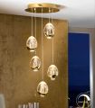 Lámparas LED de 5 luces : Colección ROCIO Oro con mando