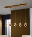 Lámparas LED de 5 luces : Colección ROCIO Oro Lineal con mando