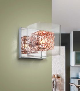 Aplique Moderno de Metal y Cristal : Colección LIOS