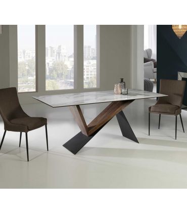 Mesa de Comedor laminada en Porcelánico NOA