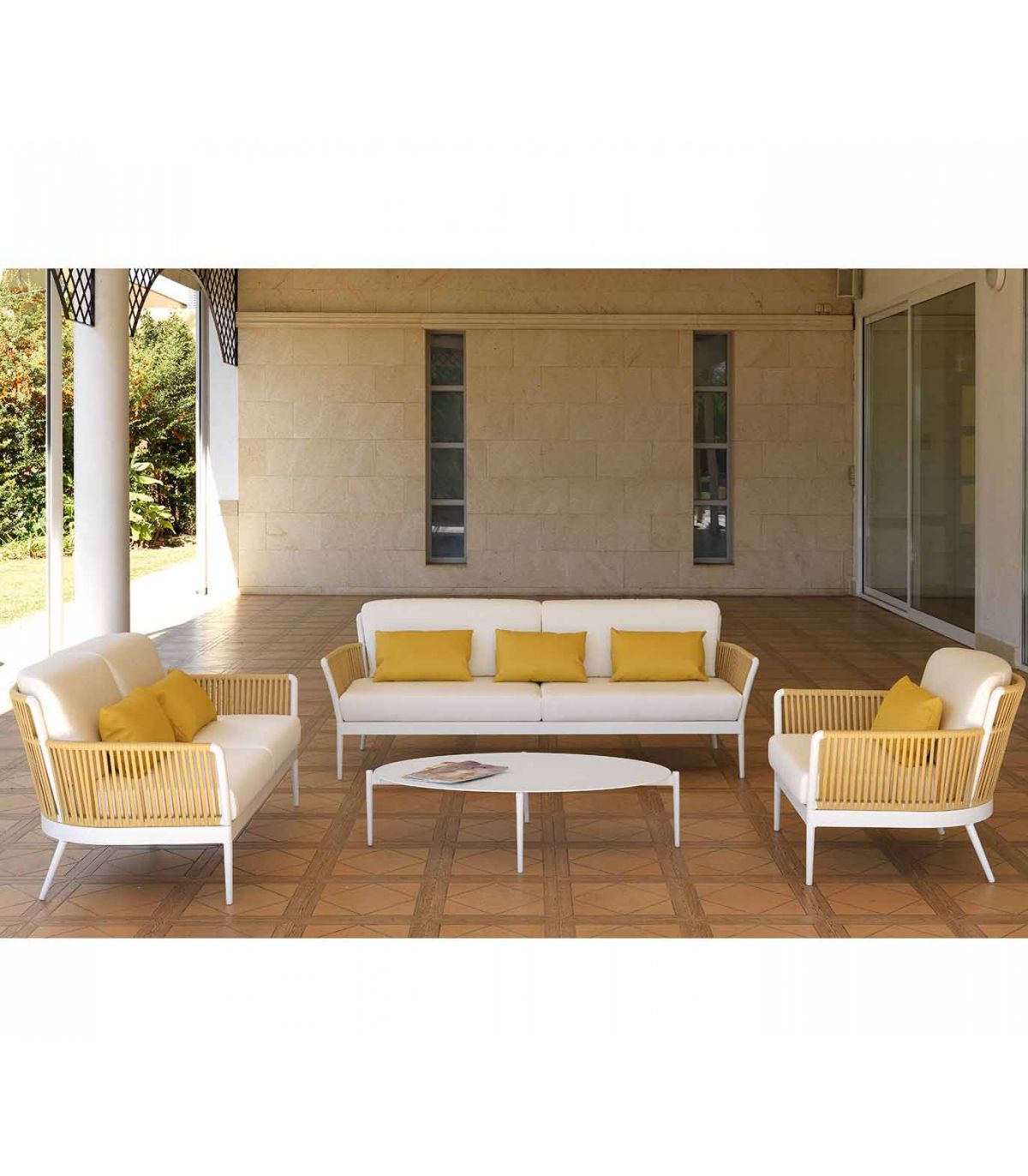 Sofa de Jardin 210 cm con Mesa - Compra tus Chollos
