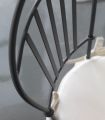 Silla y silla con brazos fabricados en hierro IBIZA