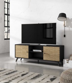 Mesa de televisión en madera serigrafiada HANOI