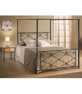 Cama de Forja con Dosel Modelo JULIA