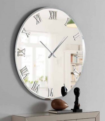 Espejo Reloj Decorativo ARADIA redondo romano