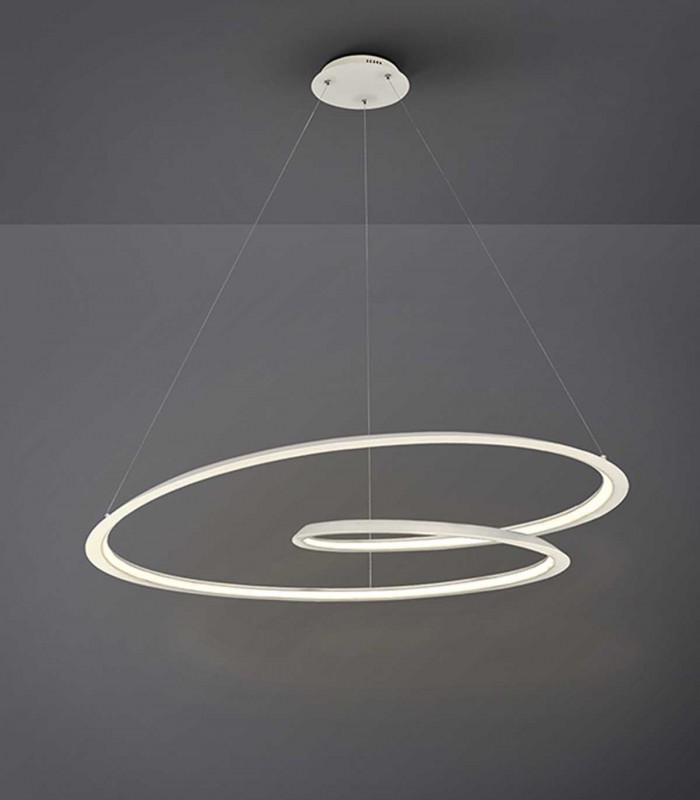 Lámpara LED de estilo moderno LOOPING Blanca Schuller
