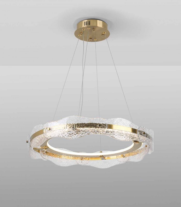 Lámpara de Diseño en aluminio y cristal LIRA Dimable Schuller