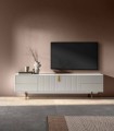 Mueble de televisión de diseño moderno CANDEM Blanco