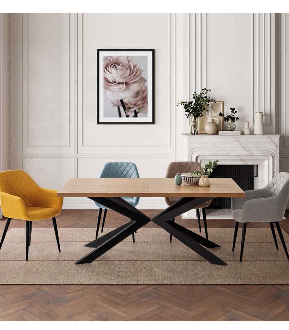 Primer ministro Síguenos límite Mesa comedor extensible NAPOLES | Mesa salon moderna | Ofertas