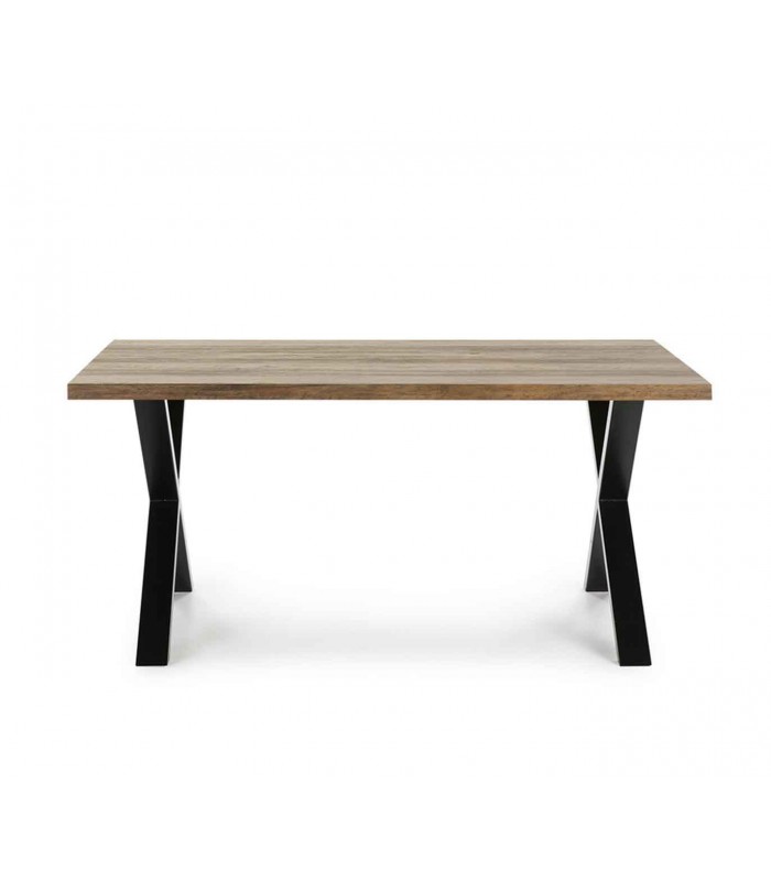 Mesa De Comedor Industrial Rectangular - 140x70x75 Cm, Gris, Para Cocina O Comedor Con Patas Ajustables