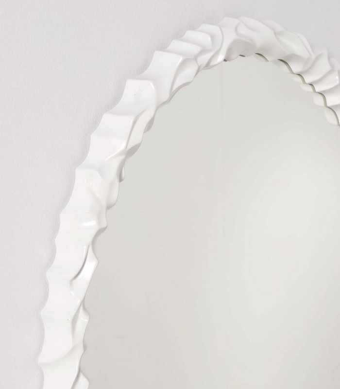 Espejo decorarivo Ovalado FLAMA Blanco