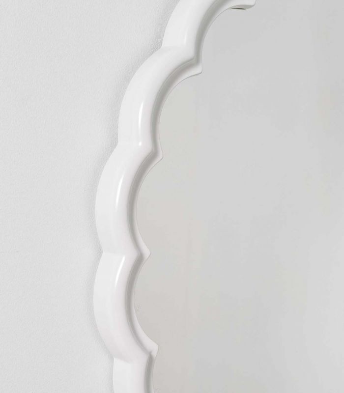 Espejo de pared Redondo MARIA Blanco
