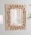 Espejo de pared con marco clásico SALOME Crema