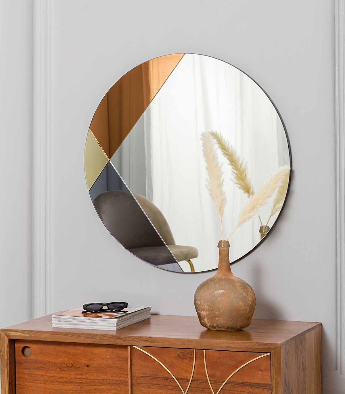 Espejo circular con lunas de color ART, Espejos redondos