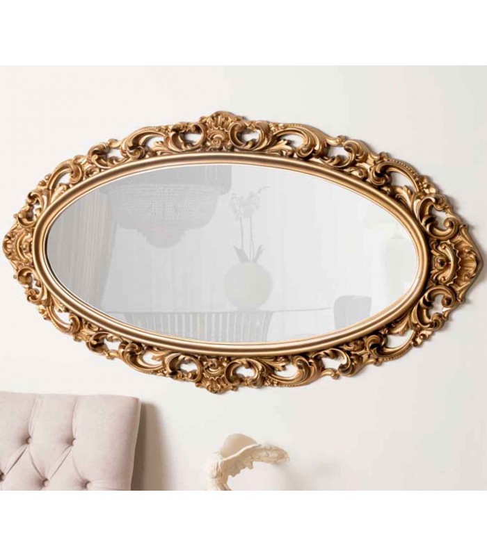 Espejo de pared de estilo clásico ZARINA Oro