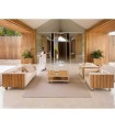 Sofá de exterior en aluminio y madera de teca VINEYARD VONDOM