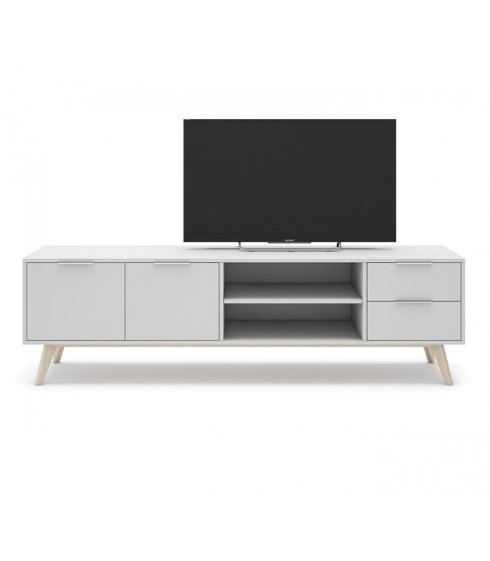 Mueble de televisión de estilo nórdico en madera CAMUS