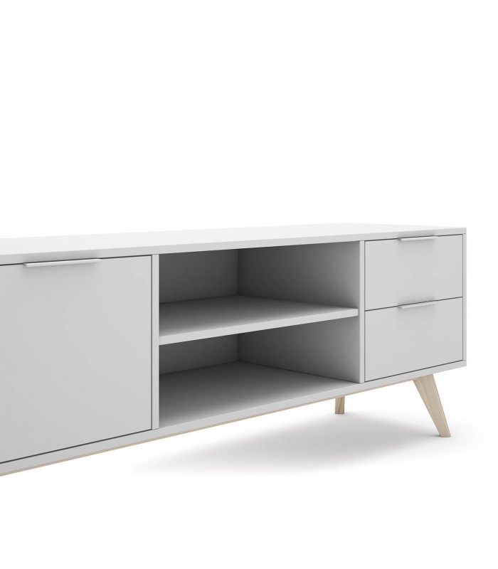 Mueble de televisión de estilo nórdico en madera CAMUS