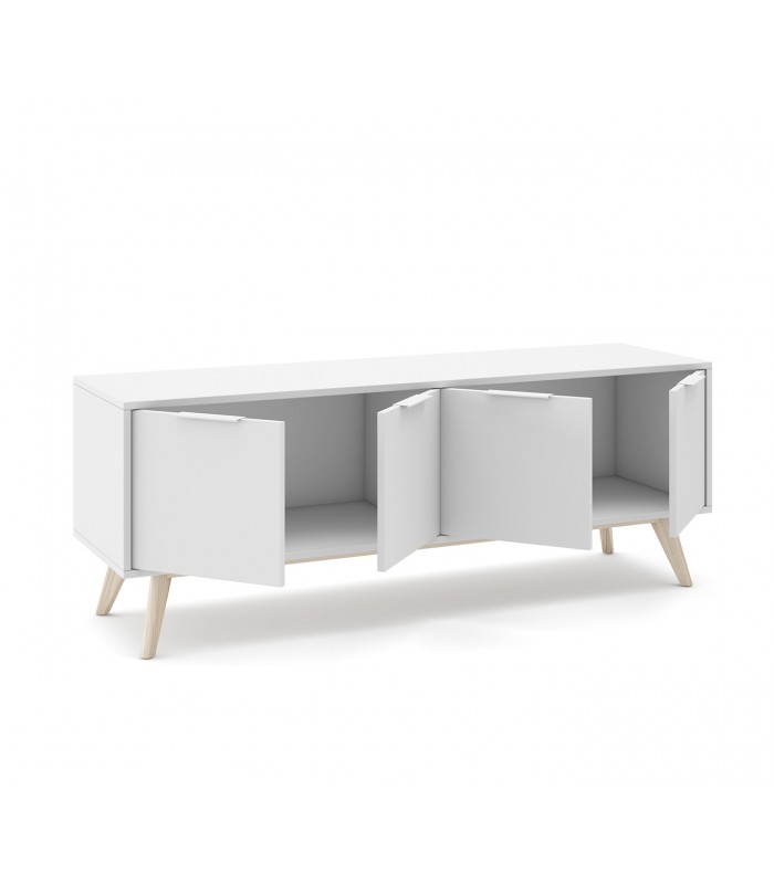 Mueble auxiliar de TV de estilo nórdico en madera CAMUS