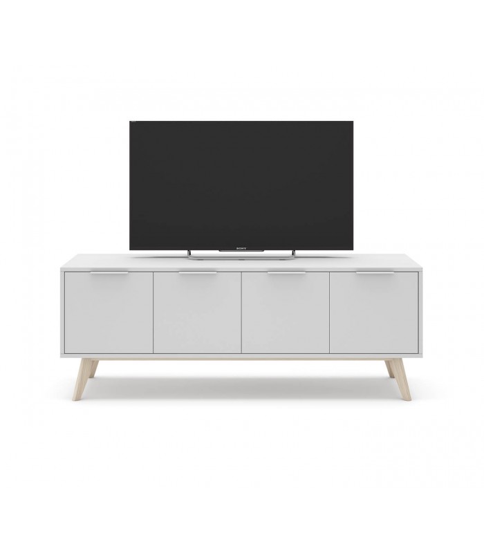 Mueble auxiliar de TV de estilo nórdico en madera CAMUS
