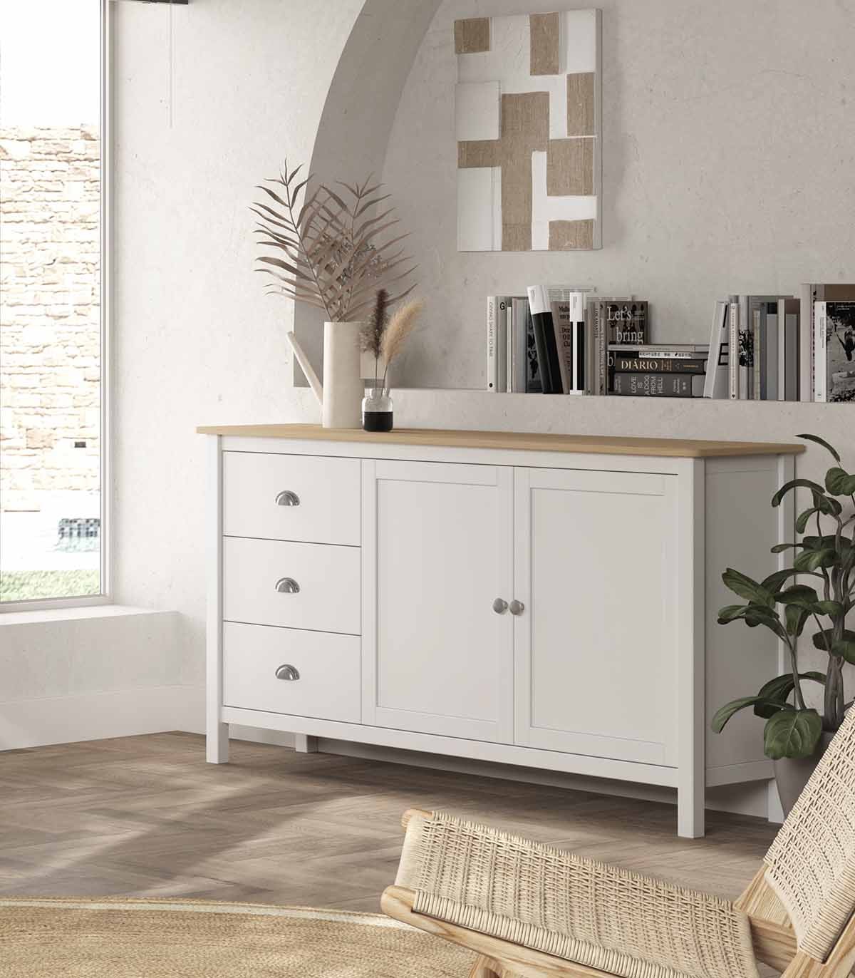 Mueble Aparador de madera MISTICO, Mobiliario clásico