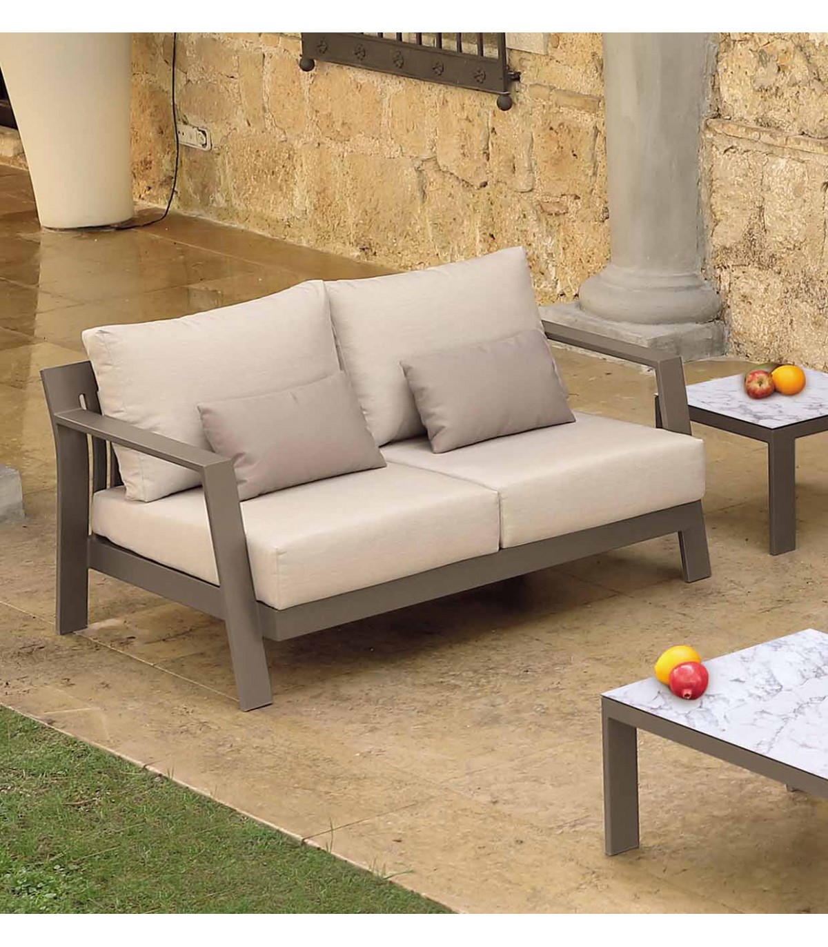 sinsonte Polvoriento Cuando Sofá de exterior Chipre 2 plazas | Muebles Terraza y Jardin | Ofertas