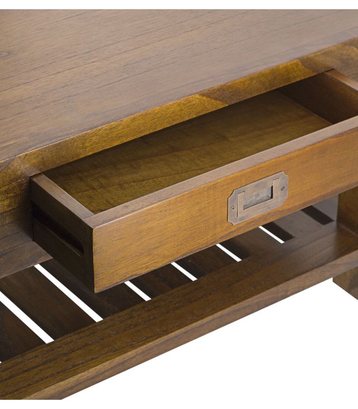 Mesa de Centro de Madera Estilo Colonial : Coleccion STAR Cuadrada