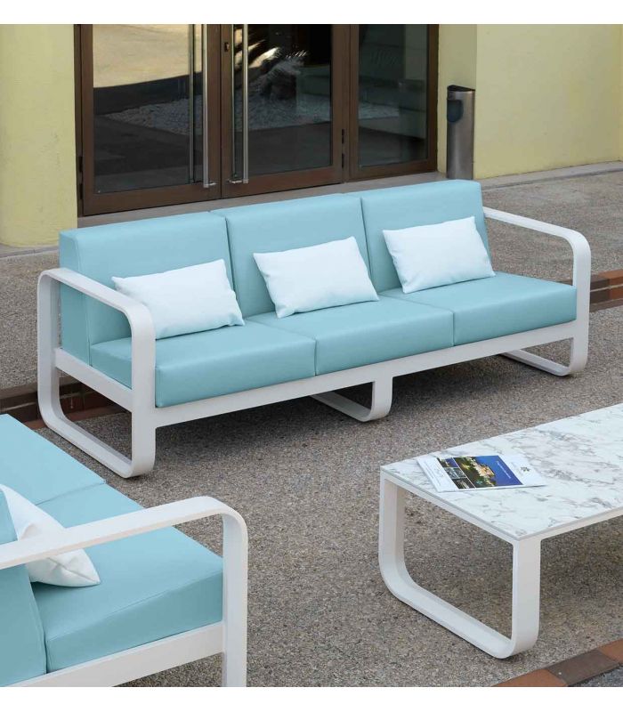 Sofá de 3 plazas de Aluminio para jardín RONDA