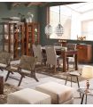 Mueble con Vitrina Rústica Colonial Colección FLAMINGO