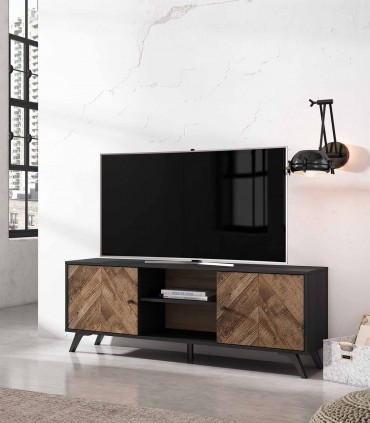 Mueble de televisión para salón en madera CERON