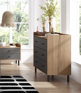 Cómoda de madera de diseño moderno MALTA