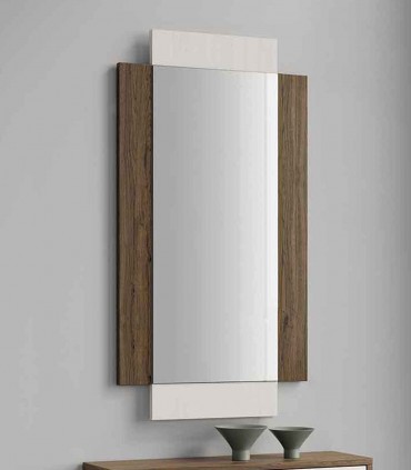 Espejo de diseño moderno en madera ZAMORA