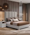 Cama tapizada moderna con canapé abatible MONZA