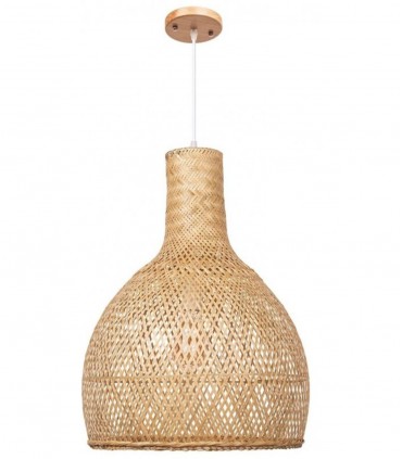 Lámpara colgante de bambú natural trenzado, SAMOA