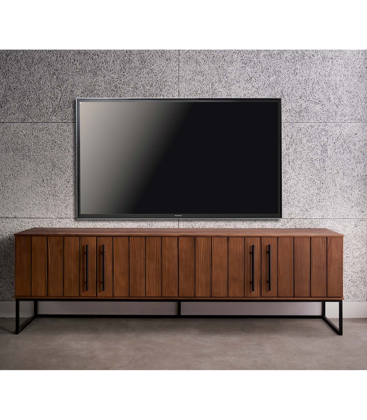 MUEBLE TV de estilo MODERNO fabricado y diseñado en madera maciza de pino