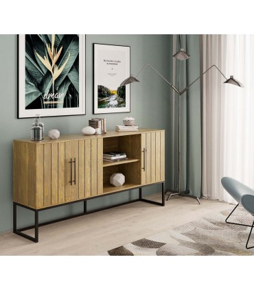 Mueble Aparador de diseño en madera y metal TAKY