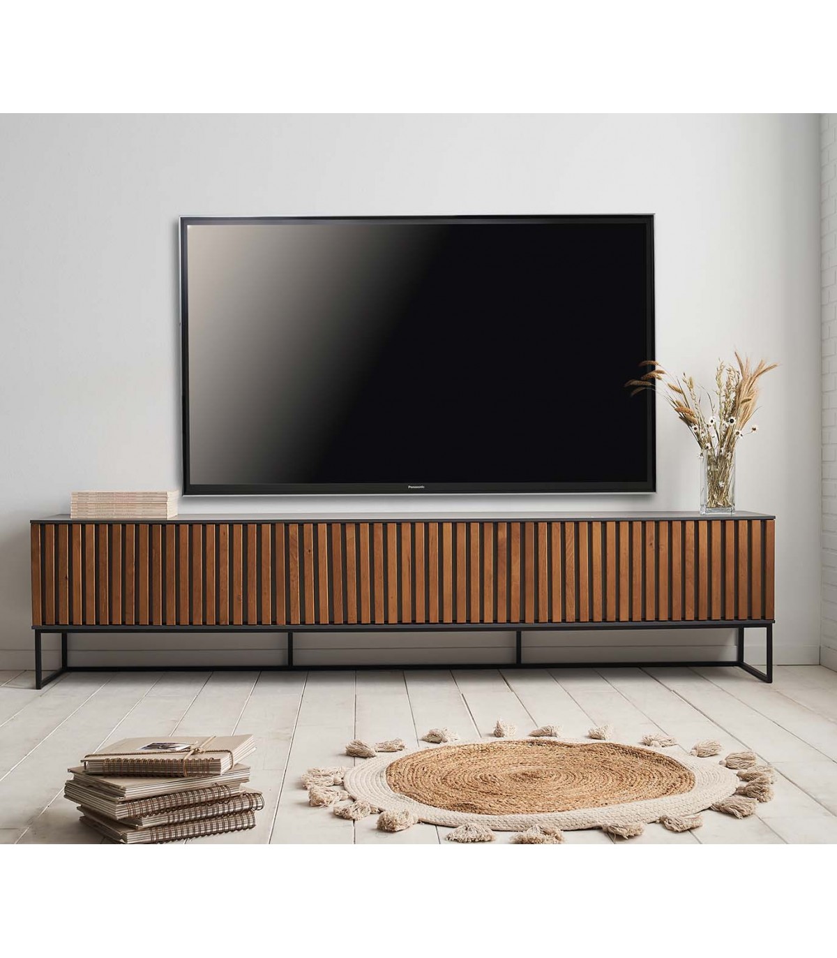 Mesas de TV modernas en melamina y madera