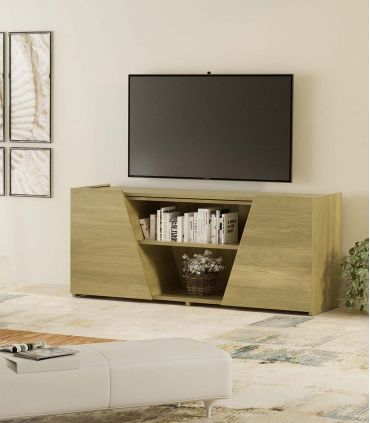 Mesa de televisión en madera de diseño moderno Colección SIAM