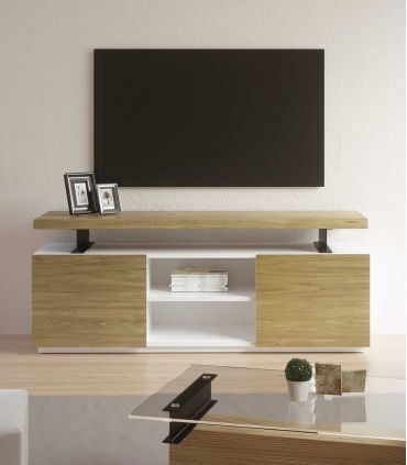 Mesa de televisión con estructura lacada Colección CONT