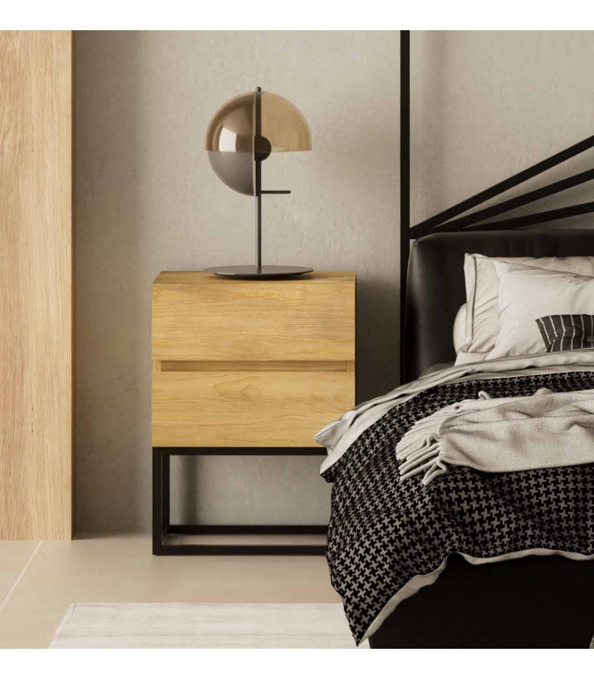 Las mejores mesitas de noche originales para dar un aire diferente a un  dormitorio moderno