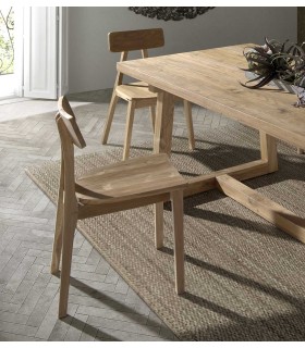 Silla de Teca natural SEPTI