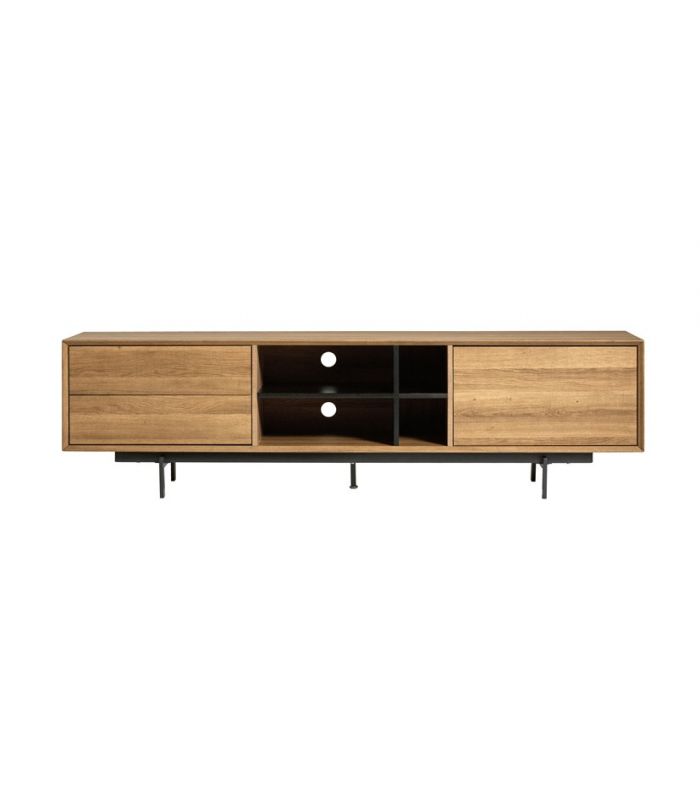 Mueble de Televisión en Madera y Metal BEATRIZ Roble