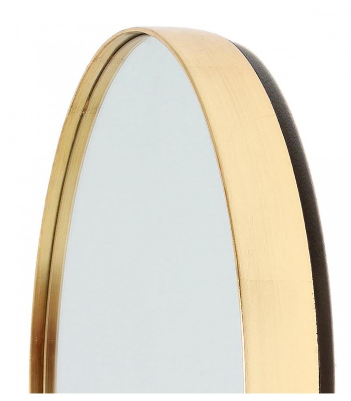 Espejo ovalado con marco metálico ELIPSE