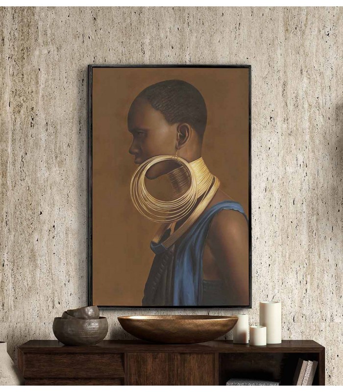 Cuadro africano en lienzo KAMALI Schuller