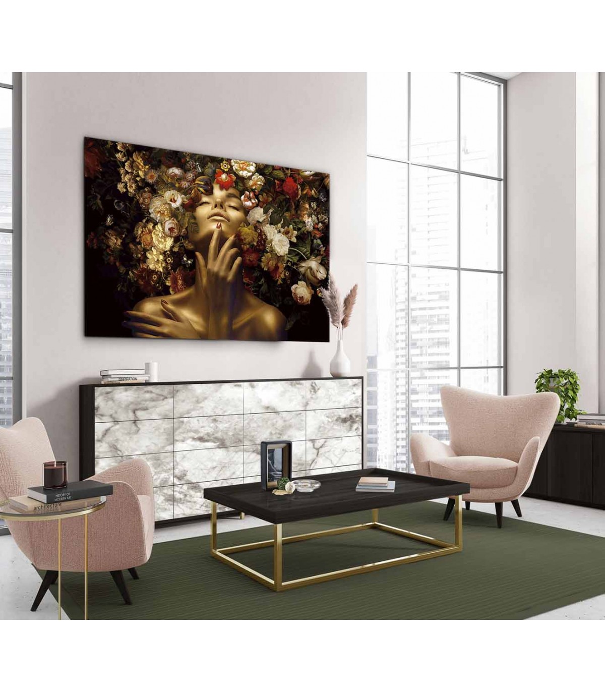 marcos para cuadros al oleo modernos - Buscar con Google  Wall art decor  living room, Wall art living room, Living room art