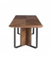 Mesa Comedor de diseño en madera y acero HERON