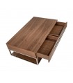 Mesa de centro en madera y acero OSHIMA