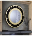Espejo de diseño moderno en pan de oro OCASO
