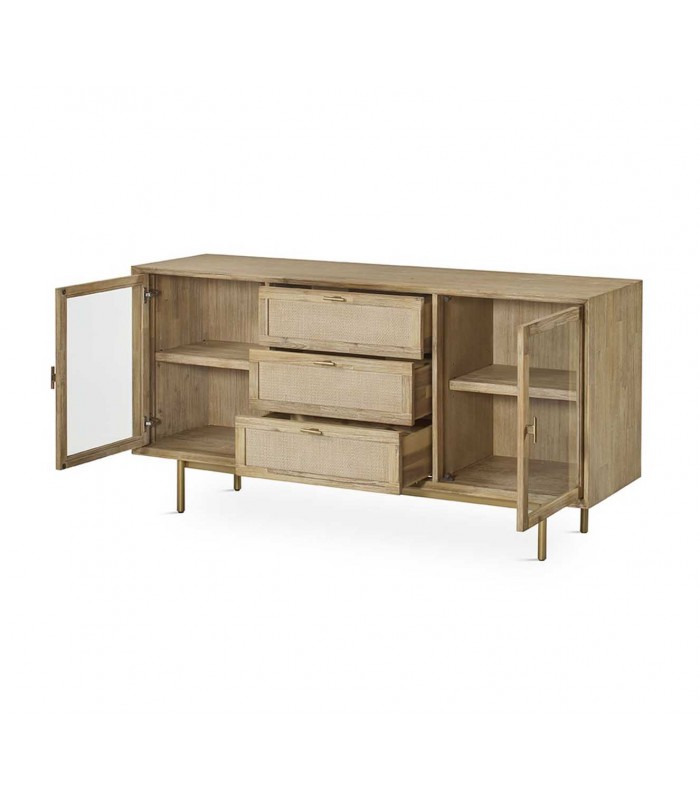 Mueble Aparador en madera y metal ANDES