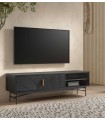 Mueble TV de estilo moderno BELISA negro